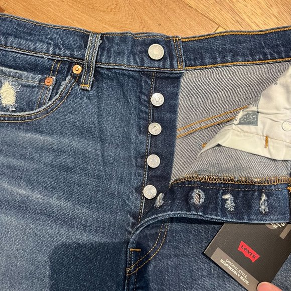 New Levi's 501 High Rise Women's Shorts Size 32 in Charleston Outlasted - Picture 3 of 8